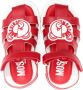 Moschino Kids Teddy Bear leren sandalen Rood - Thumbnail 3