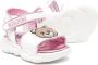 Moschino Kids Teddy Bear sandalen verfraaid met kristallen Wit - Thumbnail 2