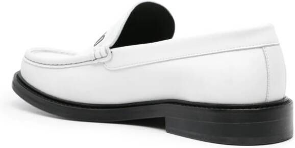 Moschino Leren loafers Wit