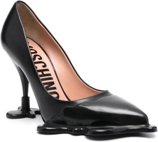 Moschino Leren pumps Zwart