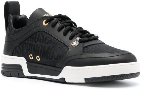 Moschino Leren sneakers Zwart