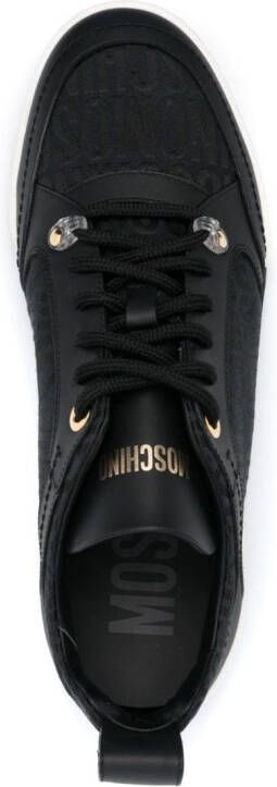 Moschino Leren sneakers Zwart