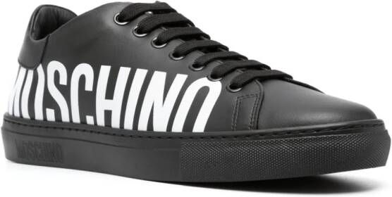 Moschino Leren sneakers Zwart