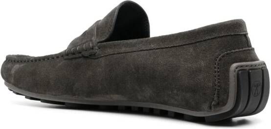 Moschino Loafers met logopatch Zwart