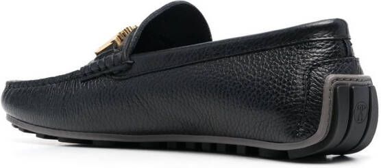 Moschino Loafers met logoplakkaat Zwart