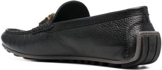 Moschino Loafers met logoplakkaat Zwart