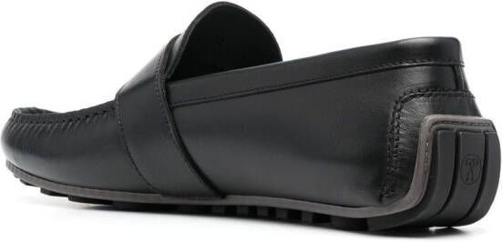 Moschino Loafers met logoplakkaat Zwart