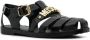 Moschino Sandalen met logoplakkaat Zwart - Thumbnail 2