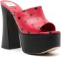 Moschino Muiltjes met plateauzool Rood - Thumbnail 2