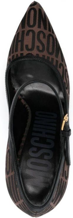 Moschino Pumps met blokhak Bruin