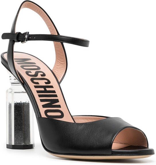 Moschino Sandalen met hak Zwart