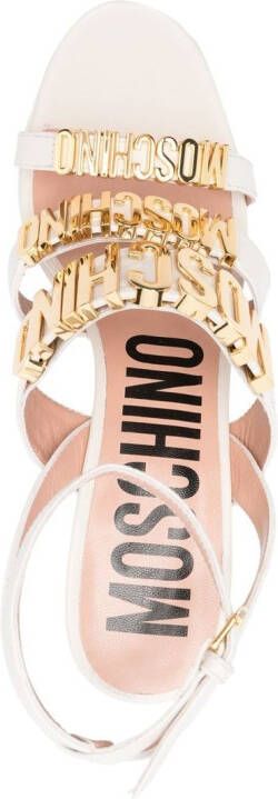 Moschino Sandalen met plateauzool Beige