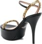 Moschino Sandalen met plateauzool Zwart - Thumbnail 3