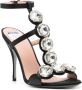 Moschino Sandalen verfraaid met edelsteen Zwart - Thumbnail 2