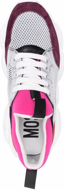 Moschino Sneakers met colourblocking Roze