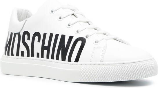 Moschino Sneakers met logoprint Wit