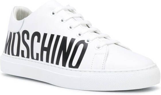 Moschino Sneakers met logoprint Wit