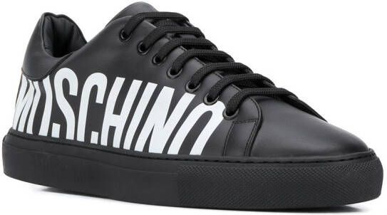 Moschino Sneakers met logoprint Zwart