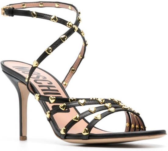 Moschino Sandalen verfraaid met studs Zwart