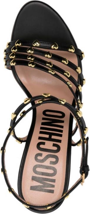 Moschino Sandalen verfraaid met studs Zwart