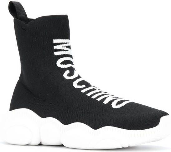 Moschino Teddy high-top sneakers Zwart