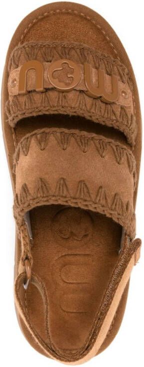 Mou Bounce sandalen met plateauzool Bruin