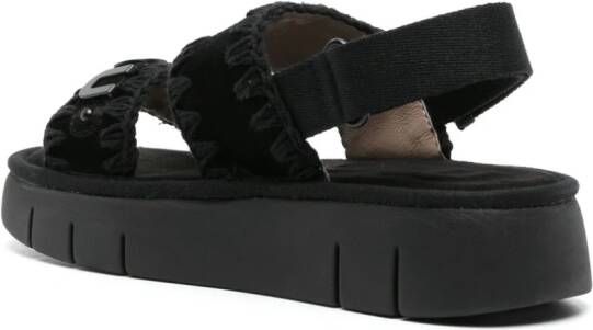 Mou Bounce sandalen met plateauzool Zwart