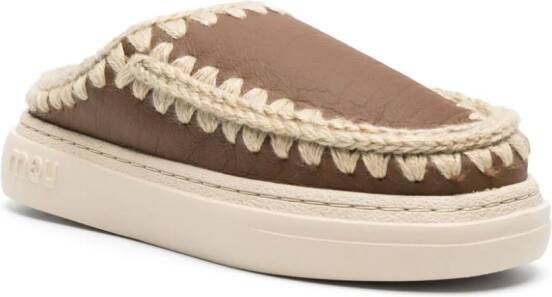 Mou Eskimo leren sneakers Bruin