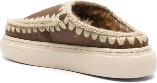 Mou Eskimo leren sneakers Bruin