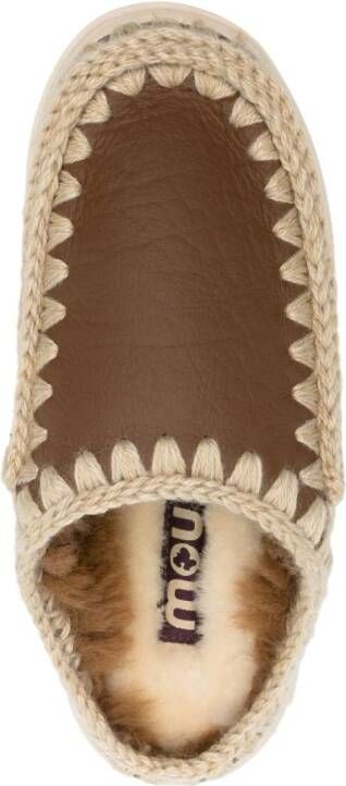 Mou Eskimo leren sneakers Bruin