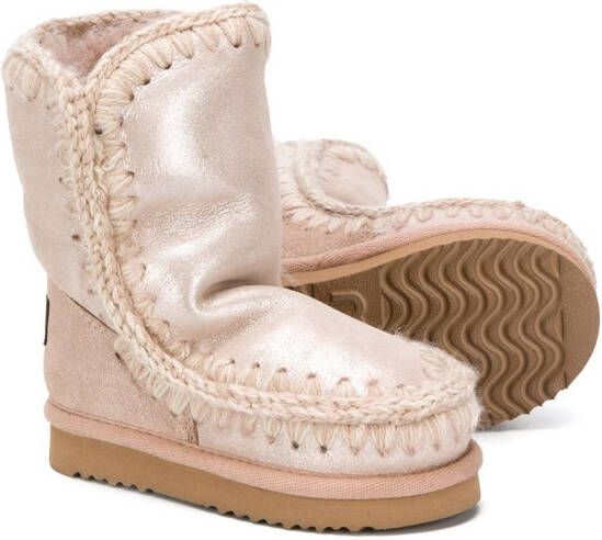 Mou Kids Eskimo metallic laarzen Roze