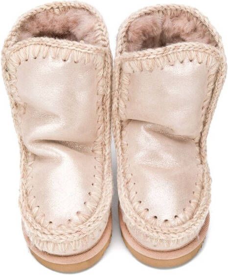 Mou Kids Eskimo metallic laarzen Roze