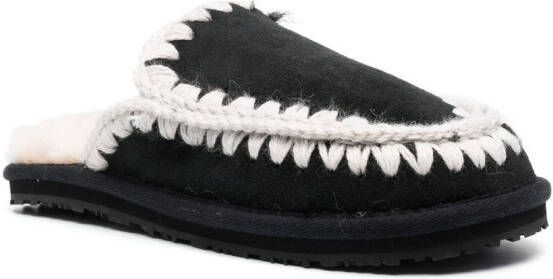 Mou Lammy slippers Zwart