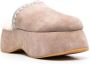 Mou Slippers met plateauzool Beige - Thumbnail 2