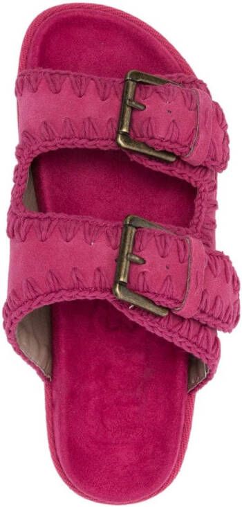 Mou Suède slippers Roze