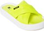 MSGM Kids Sandalen met logoprint Geel - Thumbnail 4