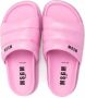 MSGM Kids Slippers met logoprint Roze - Thumbnail 3