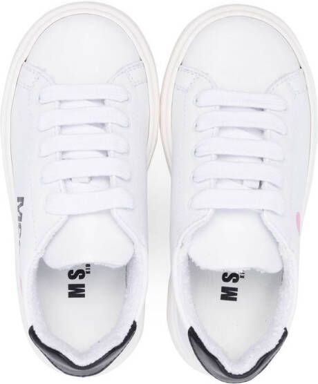 MSGM Kids Sneakers met plateauzool Wit