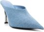 Mugler Muiltjes met sleehak 95 mm Blauw - Thumbnail 2