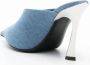 Mugler Muiltjes met sleehak 95 mm Blauw - Thumbnail 3