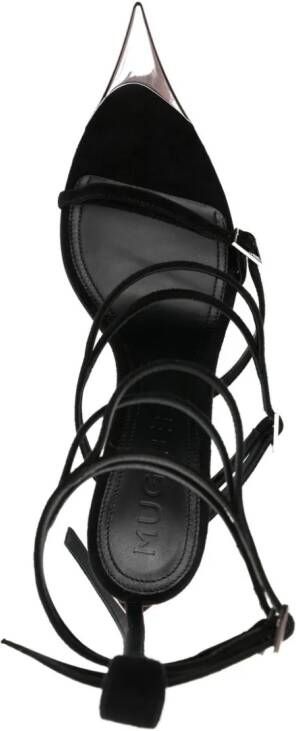 Mugler Fang 95 sandalen Zwart