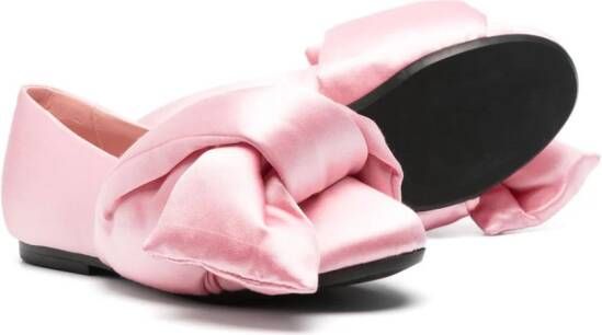 Nº21 Kids Ballerina's met strikdetail Roze