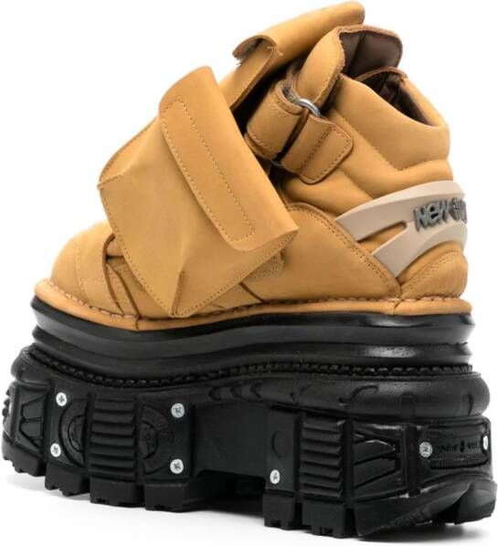 Natasha Zinko NEWROCK 90 mm cargo laarzen Bruin