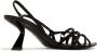 Nensi Dojaka Leren slingback sandalen Zwart - Thumbnail 3