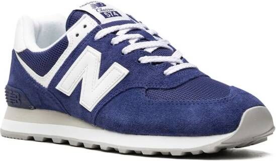 New Balance 574 suède sneakers Blauw