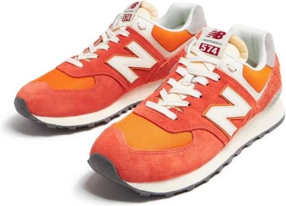 New Balance 574 sneakers met colourblocking Oranje