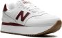 New Balance 574+ "White Burgundy" sneakers Wit - Thumbnail 2