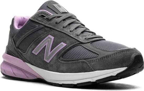 New Balance "990v5 MiUSA Lead Dark Violet Glow sneakers " Grijs