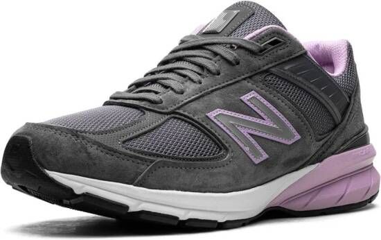 New Balance "990v5 MiUSA Lead Dark Violet Glow sneakers " Grijs