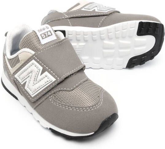 New Balance Kids 574 sneakers met klittenband Grijs